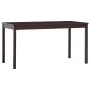 7-piece dark brown pine wood dining set by vidaXL, Furniture sets for kitchens and dining rooms - Ref: Foro24-283377, Price: ...