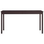 7-teiliges Ess-Set aus dunkelbraunem Kiefernholz von vidaXL, Möbelsets für Küchen und Esszimmer - Ref: Foro24-283377, Preis: ...