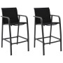 Hohe Gartenstühle 2 Einheiten Textilene schwarz von , Gartenstühle - Ref: Foro24-48116, Preis: 179,36 €, Rabatt: %