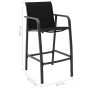 Hohe Gartenstühle 2 Einheiten Textilene schwarz von , Gartenstühle - Ref: Foro24-48116, Preis: 179,36 €, Rabatt: %