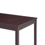 7-teiliges Ess-Set aus dunkelbraunem Kiefernholz von vidaXL, Möbelsets für Küchen und Esszimmer - Ref: Foro24-283377, Preis: ...
