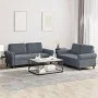 Set von Sofas mit 2 Stück dunkelgrauen Samtkissen von , Sofas - Ref: Foro24-3202211, Preis: 478,80 €, Rabatt: %