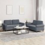 Set von Sofas mit 2 Stück dunkelgrauen Samtkissen von , Sofas - Ref: Foro24-3202211, Preis: 486,83 €, Rabatt: %