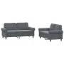 Set von Sofas mit 2 Stück dunkelgrauen Samtkissen von , Sofas - Ref: Foro24-3202211, Preis: 478,80 €, Rabatt: %