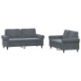 Set von Sofas mit 2 Stück dunkelgrauen Samtkissen von , Sofas - Ref: Foro24-3202211, Preis: 486,83 €, Rabatt: %