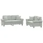 Two-piece light gray velvet sofa set with cushions by , Sofas - Ref: Foro24-3202230, Price: 463,93 €, Discount: %