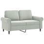 Sofagarnitur mit 2 Stück hellgrauen Samtkissen von , Sofas - Ref: Foro24-3202230, Preis: 514,87 €, Rabatt: %