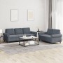 Two-piece dark gray velvet sofa set with cushions by , Sofas - Ref: Foro24-3202251, Price: 548,40 €, Discount: %