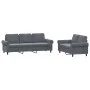 Set von Sofas mit 2 Stück dunkelgrauen Samtkissen von , Sofas - Ref: Foro24-3202251, Preis: 539,28 €, Rabatt: %