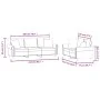 Two-piece light gray velvet sofa set with cushions by , Sofas - Ref: Foro24-3202270, Price: 560,84 €, Discount: %