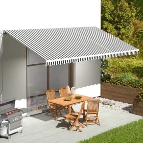 Spare fabric for anthracite gray and white 6x3 m awning by , Awnings - Ref: Foro24-311993, Price: 87,69 €, Discount: %