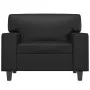 Sillón cuero sintético negro 60 cm de , Sofás - Ref: Foro24-359407, Precio: 160,94 €, Descuento: %