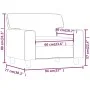 Sessel aus schwarzem Kunstleder 60 cm von , Sofas - Ref: Foro24-359407, Preis: 160,94 €, Rabatt: %
