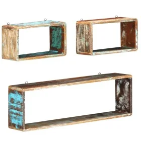 Set mit 3 Stück Wandregalen aus massivem recyceltem Holz von , Regale und Regale - Ref: Foro24-285845, Preis: 84,83 €, Rabatt: %