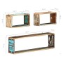 Set mit 3 Stück Wandregalen aus massivem recyceltem Holz von , Regale und Regale - Ref: Foro24-285845, Preis: 75,77 €, Rabatt: %