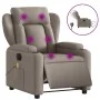 Elektrischer Massage-Liegestuhl taupegrauer Stoff von , Sessel - Ref: Foro24-3204478, Preis: 297,45 €, Rabatt: %
