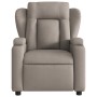 Sillón reclinable de masaje eléctrico tela gris taupe de , Sillones - Ref: Foro24-3204478, Precio: 296,58 €, Descuento: %