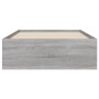 Sonoma gray engineered wood bed with drawers 75x190 cm by , Beds and slatted bases - Ref: Foro24-3207334, Price: 128,02 €, Di...