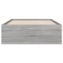 Sonoma gray engineered wood bed with drawers 75x190 cm by , Beds and slatted bases - Ref: Foro24-3207334, Price: 126,48 €, Di...