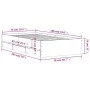 Sonoma gray engineered wood bed with drawers 75x190 cm by , Beds and slatted bases - Ref: Foro24-3207334, Price: 126,48 €, Di...
