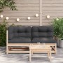 2-seater garden sofa with solid pine wood cushions by , Modular outdoor sofas - Ref: Foro24-838117, Price: 185,02 €, Discount: %