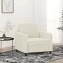 Cream velvet armchair, 60 cm by , Sofas - Ref: Foro24-359430, Price: 173,99 €, Discount: %