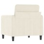 Cremefarbener Samtsessel 60 cm von , Sofas - Ref: Foro24-359430, Preis: 179,52 €, Rabatt: %