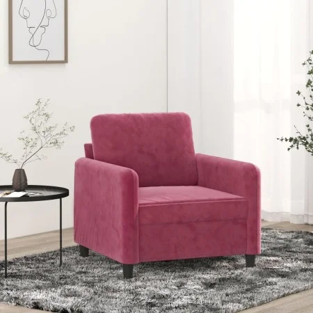 Sessel aus rotem Samt 60 cm von , Sofas - Ref: Foro24-359426, Preis: 171,77 €, Rabatt: %