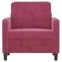 Sessel aus rotem Samt 60 cm von , Sofas - Ref: Foro24-359426, Preis: 171,77 €, Rabatt: %