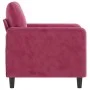 Sessel aus rotem Samt 60 cm von , Sofas - Ref: Foro24-359426, Preis: 171,77 €, Rabatt: %