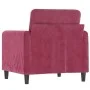 Sessel aus rotem Samt 60 cm von , Sofas - Ref: Foro24-359426, Preis: 171,77 €, Rabatt: %