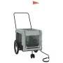 Bicycle pet trailer, iron frame, Oxford fabric in gray and black. by , pet strollers - Ref: Foro24-93937, Price: 98,99 €, Dis...