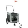 Bicycle pet trailer, iron frame, Oxford fabric in gray and black. by , pet strollers - Ref: Foro24-93937, Price: 98,99 €, Dis...