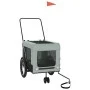 Bicycle pet trailer, iron frame, Oxford fabric in gray and black. by , pet strollers - Ref: Foro24-93937, Price: 98,99 €, Dis...