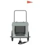 Bicycle pet trailer, iron frame, Oxford fabric in gray and black. by , pet strollers - Ref: Foro24-93937, Price: 98,99 €, Dis...