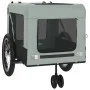 Bicycle pet trailer, iron frame, Oxford fabric in gray and black. by , pet strollers - Ref: Foro24-93937, Price: 98,99 €, Dis...