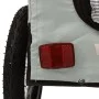 Bicycle pet trailer, iron frame, Oxford fabric in gray and black. by , pet strollers - Ref: Foro24-93937, Price: 98,99 €, Dis...