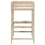 Hochbett mit Schreibtisch aus massivem Kiefernholz 90x200 cm von , Betten und Lattenroste - Ref: Foro24-842850, Preis: 244,50...