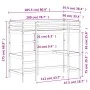 Hochbett mit Schreibtisch aus massivem Kiefernholz 90x200 cm von , Betten und Lattenroste - Ref: Foro24-842850, Preis: 244,50...