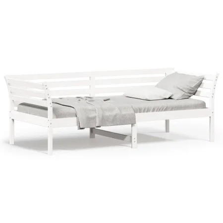 Schlafsofa aus massivem weißem Kiefernholz, 90 x 200 cm von , Betten und Lattenroste - Ref: Foro24-842871, Preis: 128,94 €, R...