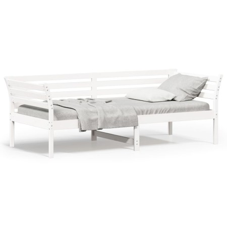 Schlafsofa aus massivem weißem Kiefernholz, 90 x 200 cm von , Betten und Lattenroste - Ref: Foro24-842871, Preis: 130,17 €, R...