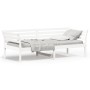Schlafsofa aus massivem weißem Kiefernholz, 90 x 200 cm von , Betten und Lattenroste - Ref: Foro24-842871, Preis: 130,17 €, R...
