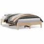 Solid pine wood bed frame 120x200 cm by , Beds and slatted bases - Ref: Foro24-842702, Price: 97,05 €, Discount: %