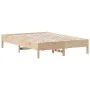 Solid pine wood bed frame 120x200 cm by , Beds and slatted bases - Ref: Foro24-842702, Price: 96,06 €, Discount: %