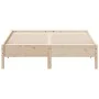 Solid pine wood bed frame 120x200 cm by , Beds and slatted bases - Ref: Foro24-842702, Price: 96,06 €, Discount: %