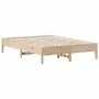 Solid pine wood bed frame 140x200 cm by , Beds and slatted bases - Ref: Foro24-842698, Price: 102,64 €, Discount: %