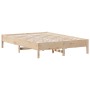 Estructura de cama madera maciza de pino 140x200 cm de , Camas y somieres - Ref: Foro24-842698, Precio: 103,61 €, Descuento: %