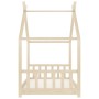 Estructura de cama infantil de madera maciza de pino 70x140 cm by vidaXL, Cribs and beds for children - Ref: Foro24-283364, P...