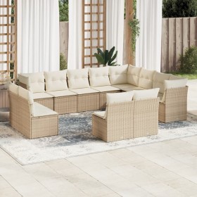 Garden sofa set 12 pieces and brown synthetic rattan cushions by , Garden sets - Ref: Foro24-3250307, Price: 855,49 €, Discou...