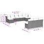 Set Gartensofas mit beigen Kissen 10 Stück synthetisches Rattan von , Gartensets - Ref: Foro24-3250127, Preis: 596,08 €, Raba...